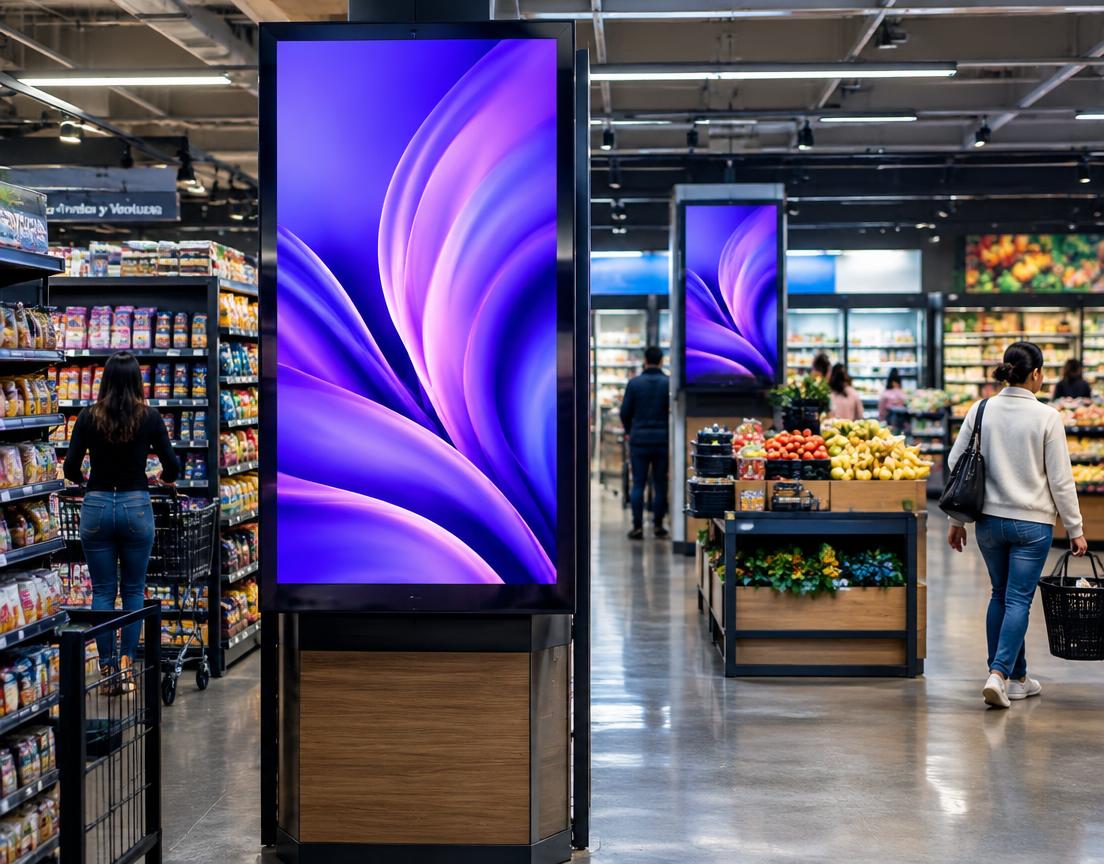 Pantalla digital en retail